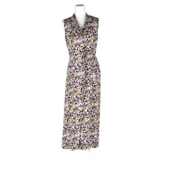 Rampage R Wear Dresses & Skirts - Vintage Rampage R Wear Dress Floral Print Rayon Button-Up Sleeveless Pockets